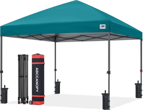 Vista 47 de ABCCANOPY Toldo desplegable – Tienda de campaña portátil para patio al aire libre resistente para patio trasero y terraza con 4 bolsas de arena Beige