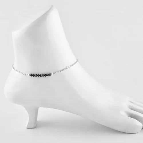 Vista 26 de YANARA Pulsera de tobillo para mujer, piedra de nacimiento natural, cuentas de piedras preciosas, tobillera delicada hecha a mano de 9 pulgadas +