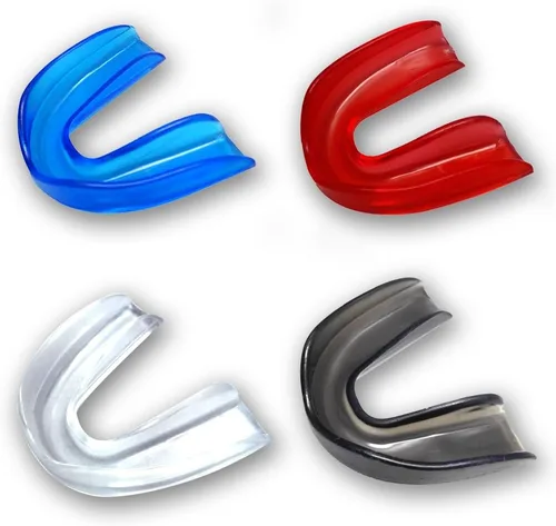 Vista 8 de Juego de 4 protectores bucales deportivos moldeables para adultos y niños, protectores de dientes para fútbol, baloncesto, boxeo, lucha libre