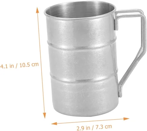 Vista 7 de Taza de agua deportiva - Taza de acero inoxidable a prueba de fugas para acampar Fitness uso diario