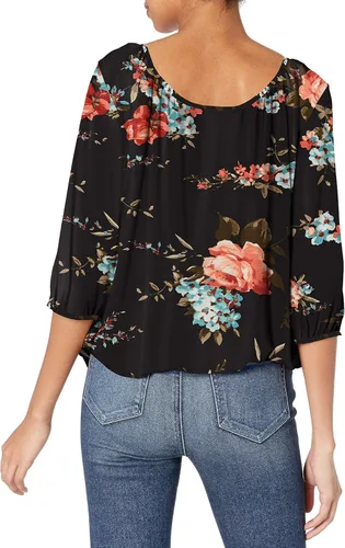 Vista 2 de Star Vixen Camiseta campesina de manga 34 para mujer