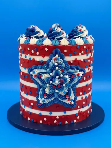 Vista 5 de Gránulos Azúcar de color Gránulos patrióticos Espolvorear rojo, blanco y azul Azúcar de cóctel Espolvorear para cupcakes Gránulos