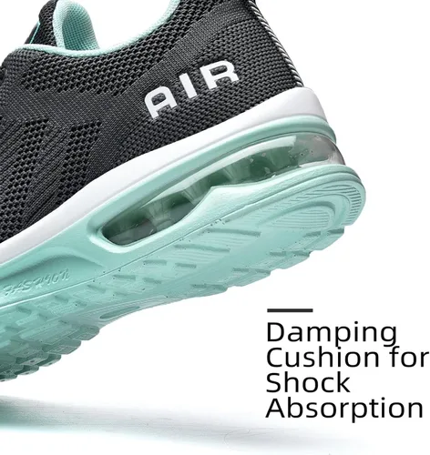 Vista 3 de ZOOMCO Zapatos deportivos para correr con aire para mujer, ligeros, con amortiguación de aire, para gimnasio, entrenamiento, deportes