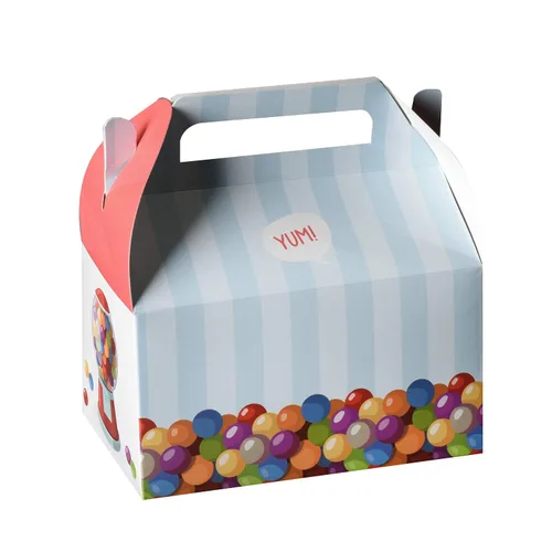 Vista 6 de Hammont Cajas de papel (10 unidades) - Cajas de galletas para regalos de fiesta, bonitos diseños, perfectas para fiestas y celebraciones, 6.25 x