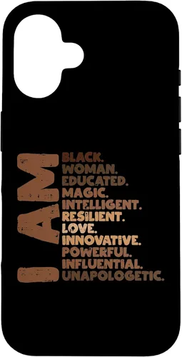 Vista 32 de I Am Black Woman Melanin Africa Pride History BHM Women Gift Case for iPhone 17