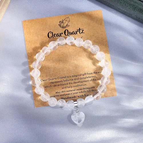 Vista 2 de MAIBAOTA Pulsera de ansiedad para aliviar el estrés, pulseras curativas naturales para mujeres y hombres, pulsera de cuentas de piedras preciosas