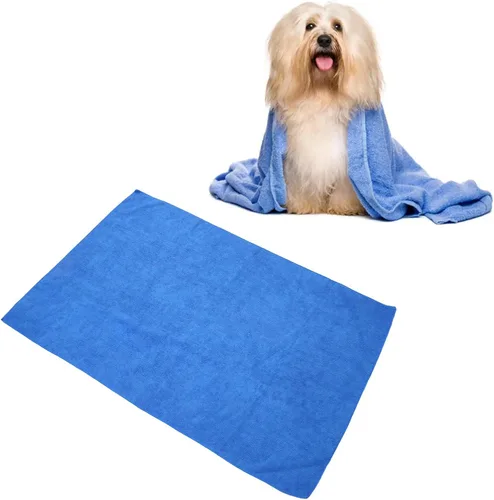 Vista 8 de Microfiber Dog Towel Highly Absorbent Soft Quick Drying Washable Pet Bath Drying Towel for Dogs Cats Pets