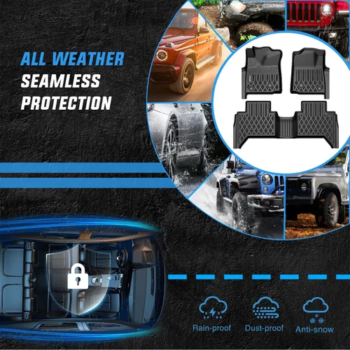 Vista 6 de Nilight Alfombrillas para Toyota Tacoma Access Cab Auto Transmission 2008