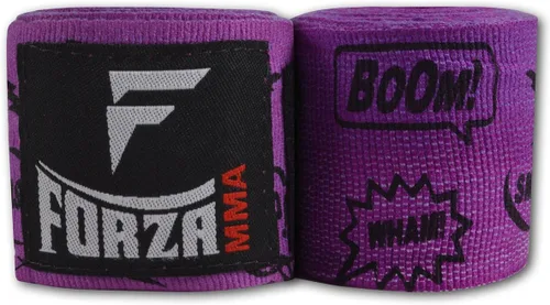 Vista 21 de Forza Sports Vendas de boxeo y MMA estilo mexicano de 180" Concientización sobre el autismo Azul