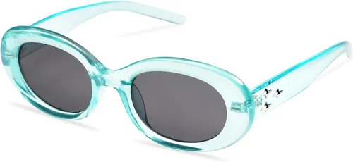 Vista 3 de Gafas de sol ovaladas retro para mujer, estilo vintage, montura redonda, AP3656