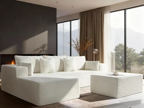 Vista 76 de Sofá modular de gran tamaño de 108 pulgadas, cómodo sofá deshuesado en forma de U para sala de estar, asientos extra profundos, sin montaje, sofá