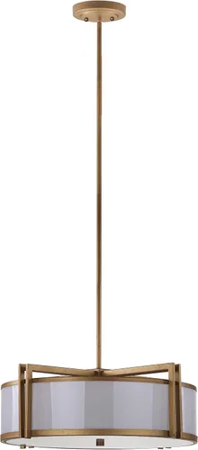 Vista 6 de SAFAVIEH Lighting Collection Orb Antique Gold - Lámpara colgante de tambor de techo ajustable de 21 pulgadas de diámetro (bombillas LED incluidas)