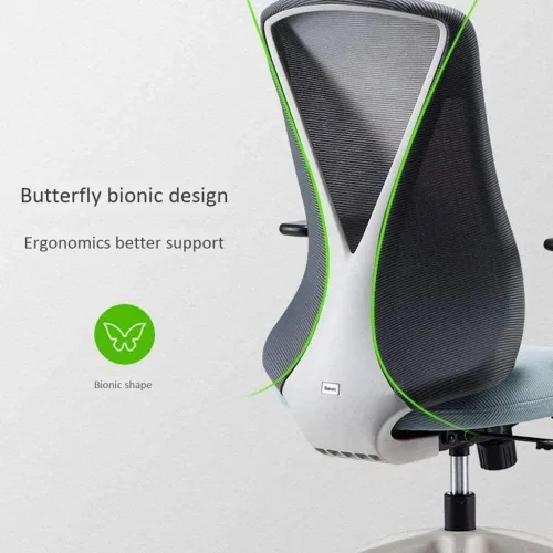 Vista 5 de Silla de computadora, silla de oficina, silla sedentaria, cómoda, ergonómica, silla de escritorio, silla giratoria (negro)