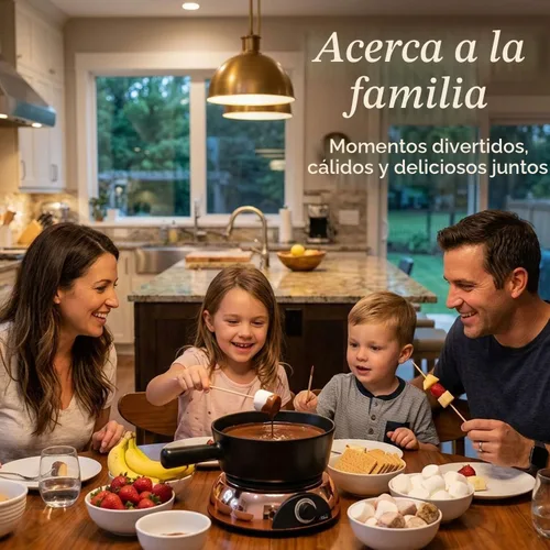 Vista 3 de Artestia - Calentador de inmersión eléctrico y maceta para fondue con temperatura ajustable Negro