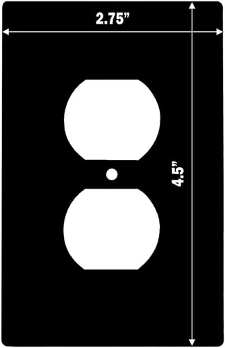 Vista 2 de Placa decorativa para interruptor de pared, placa decorativa de interruptor de bandera estadounidense, acabado de madera, ideal para porche y regalo