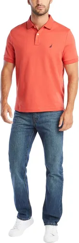 Vista 2 de Nautica Polo de manga corta sólido entrelazado para hombre