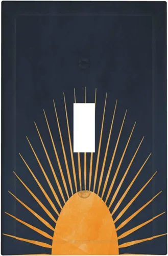 Vista 119 de Cubiertas de pared de lodge rústico retro con diseño de osos, ciervos y animales salvajes. Placas de pared dúplex simples para interruptor de luz.