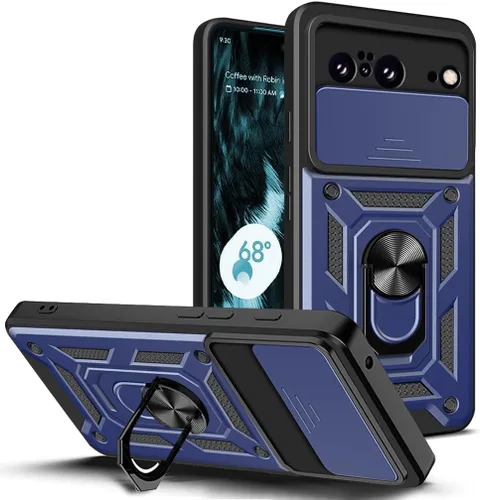 Vista 51 de Compatible con Tecno Pova Neo 2 Bracket Shell, con cubierta deslizante para lente de cámara compatible con Tecno Pova Neo 2 LG6n Case Negro