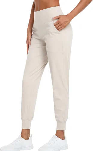 Vista 105 de Oalka - Pantalones deportivos para mujer, con cintura alta y bolsillos, para hacer deporte, yoga y entrenar