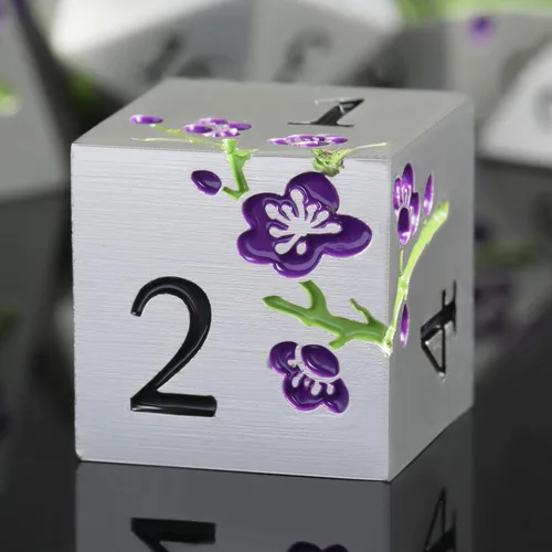 Vista 23 de DNDND - Dados de diseño antiguo, 7 dados de metal de latón con caja de metal para juegos de mesa como Dungeons and Dragons