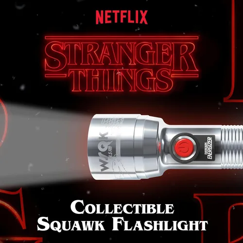 Vista 12 de Energizer Stranger Things Squawk Retro Linterna LED, Linterna de Camping Resistente al Agua y Testada contra Caídas, Edición Limitada, 250 Lúmenes