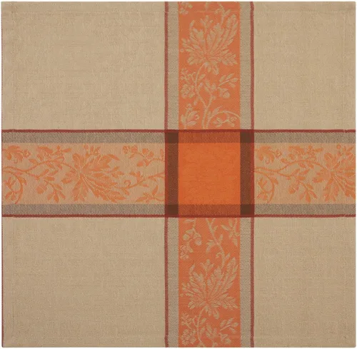 Vista 2 de Elrene Home Fashions - Servilletas de algodón tejido jacquard de cosecha otoñal, juego de 8, 17 x 17 pulgadas