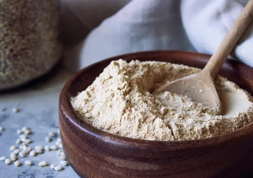 Vista 4 de Harina de cebada, 2 libras, polvo fino, kosher, vegano, a granel. Rica en fibra. Alternativa de harina de trigo. Ideal para hornear. Producto