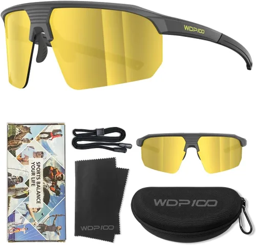 Vista 4 de Q217 HD Gafas de sol polarizadas para mujeres y hombres, ciclismo, correr, pesca, senderismo, golf, béisbol, voleibol, deportes al aire libre
