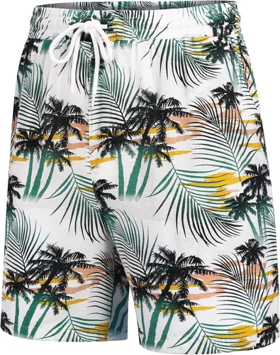 Vista 5 de COOFANDY Men's 2 Piece Flower Short Sets Hawaiin Beach Button up Tropical Shirt and Shirts