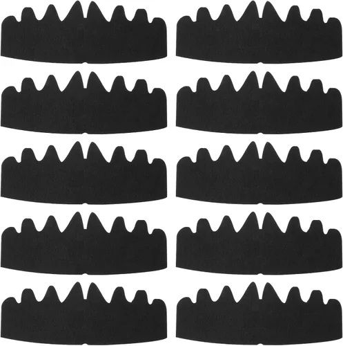 Vista 7 de YUXIANLB 10 piezas de gorras de béisbol negras, moldeadores de fieltro para Negro