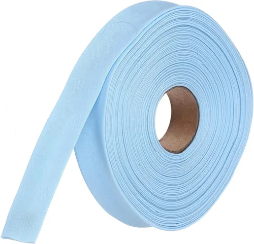 Vista 207 de MECCANIXITY Cinta al bies de doble pliegue de 1 pulgada, cinta al bies de poliéster continua a granel para coser, costura, acolchado, dobladillo