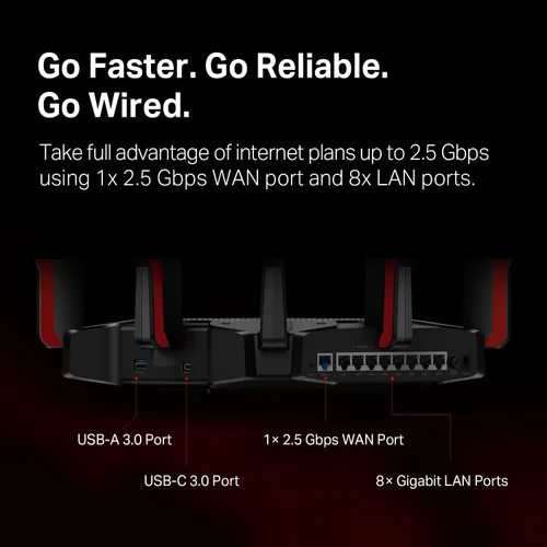 Vista 4 de TP-Link Archer AX11000 - Enrutador Wi-Fi 6 de tres bandas