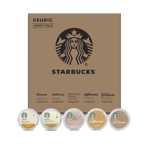 Vista 5 de Starbucks Cápsulas de café K-Cup Black Coffee - Paquete variado para cafeteras Keurig, 6 cajas (60 cápsulas en total) y cápsulas de café K-Cup
