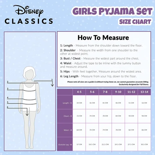 Vista 6 de Disney Conjunto de pijama para niñas, ropa de dormir de verano de La Bella y la Bestia, Rey León, Princesa, Stitch PJs de 2 piezas