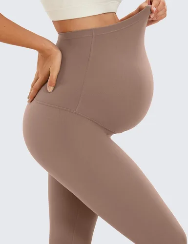 Vista 4 de CRZ YOGA Butterluxe - Leggings de maternidad para mujer, sobre el vientre, 25 pulgadas, pantalones suaves para entrenamiento, yoga, embarazo