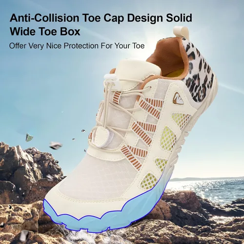 Vista 4 de XIHALOOK - Zapatos deportivos de senderismo para mujer y hombre, de secado rápido, para playa, caminar, kayak, surf, entrenamiento