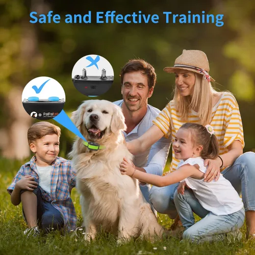 Vista 5 de PaiPaitek Collar automático de ladridos con control remoto para perros grandes, rango de hasta 3300 pies de alcance combinado de collar de corteza
