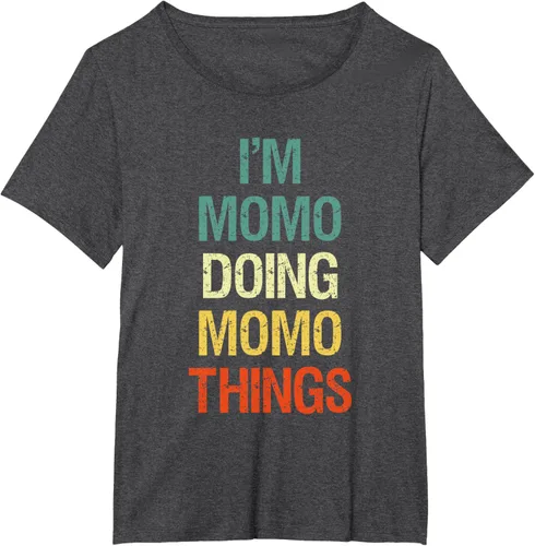 Vista 28 de I'M Momo Doing Momo Things - Camiseta de regalo con nombre personalizado, Negro, S
