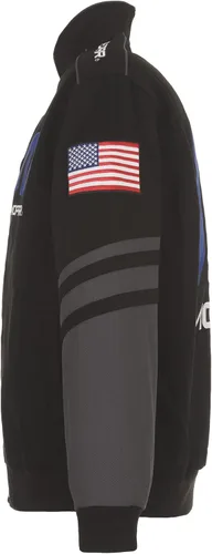Vista 4 de JH DESIGN GROUP Chaqueta Mopar para hombre con bordado clásico de sarga