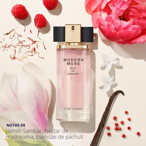 Vista 2 de Estée Lauder Modern Muse Eau de Parfum con notas de mandarina, madreselva y vainilla Perfumes para mujer, 1.7 onzas líquidas