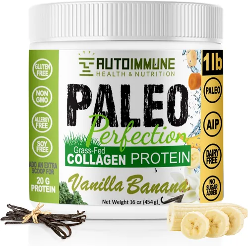 Vista 24 de Autoimmune - Polvo de proteína de colágeno sin estevia, sin OMG, colágeno en polvo para mujeres con fibra de manzana, brócoli y zanahoria, paleo