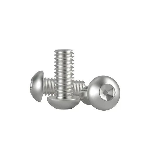 Vista 10 de Tornillo de 1/4-20 x 1, tornillos de cabeza de botón, acero inoxidable 304 (18-8), rosca completamente a máquina, unidad hexagonal Allen, paquete