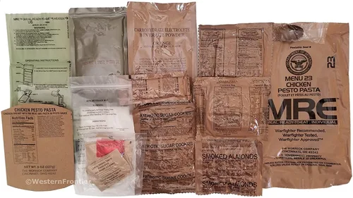 Vista 9 de Caso militar MRE, 2027 Inspección fechada - Caso aleatorio "A o B" comidas de emergencia