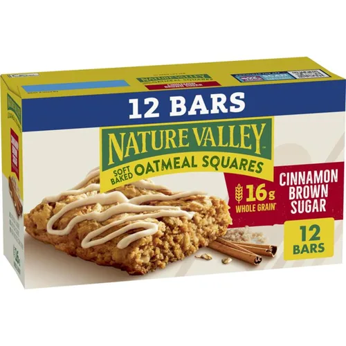 Vista 8 de Nature Valley – Cuadros de avena horneados suavemente, canela y azúcar moreno, 6 unidades, 7.44 OZ