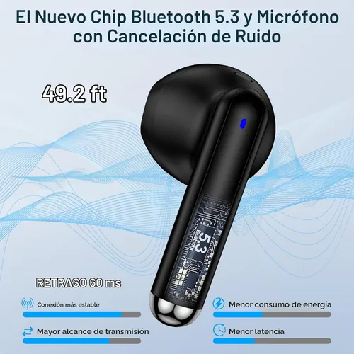 Vista 7 de Auriculares Bluetooth inalámbricos para Samsung Galaxy A17 A16 A36 5G S25 Ultra Z Fold 7 6 Flip 7 FE A26 A56 S24, 48H V5.3 Auriculares Bluetooth