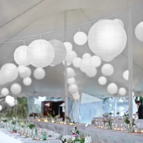 Vista 4 de Novelty Place 30 mini luces LED blancas de fiesta para linterna de papel, globos, bodas y decoraciones de festivales, larga duración, impermeable