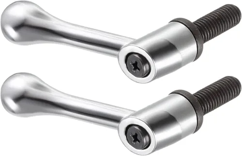 Vista 6 de METALLIXITY Mango de sujeción ajustable (M10 x 0.984 in), 1 unidad, mango de nivel de trinquete de botón macho de metal, para equipos