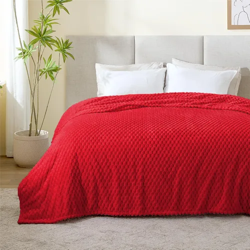 Vista 137 de BEDELITE Manta de forro polar para sofá y cama, manta decorativa de jacquard 3D de almendra, súper suave y acogedora, manta mullida cálida adecuada