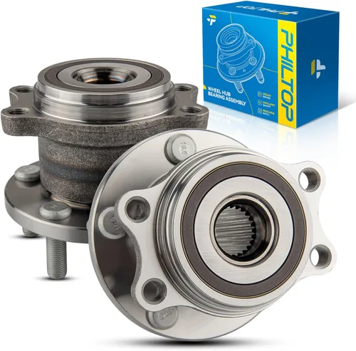 Vista 71 de PHILTOP 512012 x2 Conjunto de cubo de cojinete de rueda trasera para Volkswagen Jetta for 1998-2010 Volkswagen Beetle, 1999-2005 Volkswagen Jetta