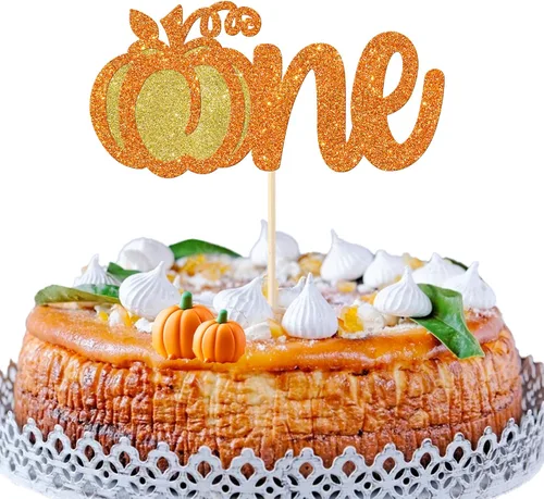 Vista 12 de Paquete de 24 adornos para cupcakes de calabaza para niños o niñas, con purpurina para revelación de género, calabaza, pies de bebé, para baby